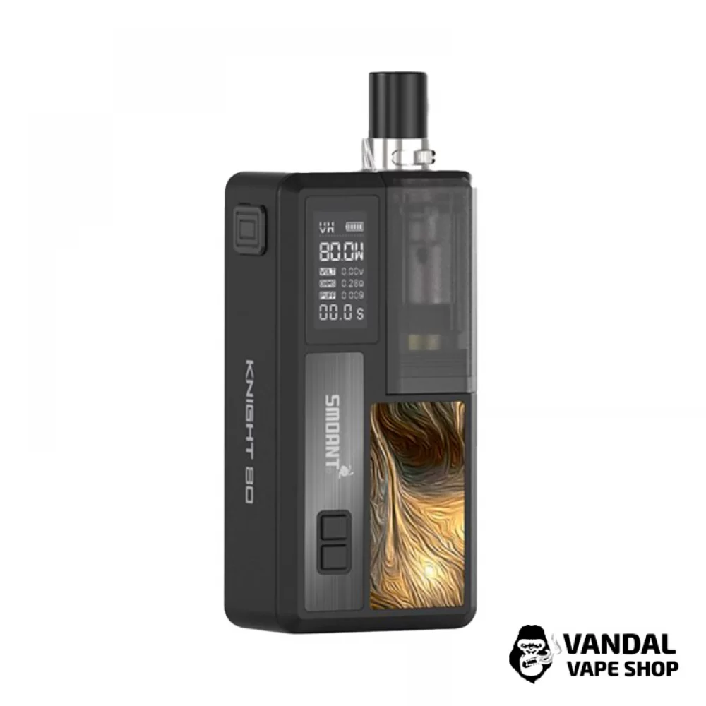 Оригінальний под мод Smoant Knight 80 в чорному кольорі Оригінальний под мод Smoant Knight 80 в чорному кольорі