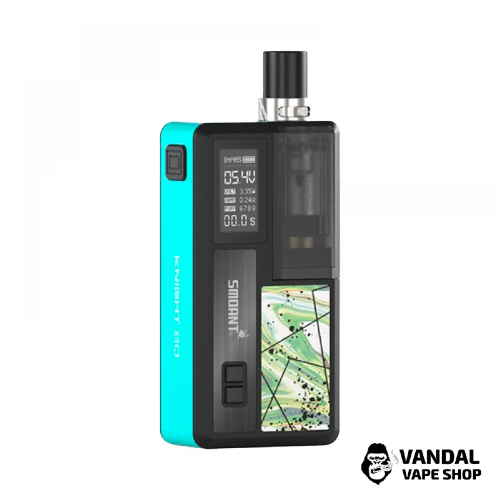 Оригінальний под мод Smoant Knight 80 в бірюзовому кольорі Оригінальний под мод Smoant Knight 80 в бірюзовому кольорі