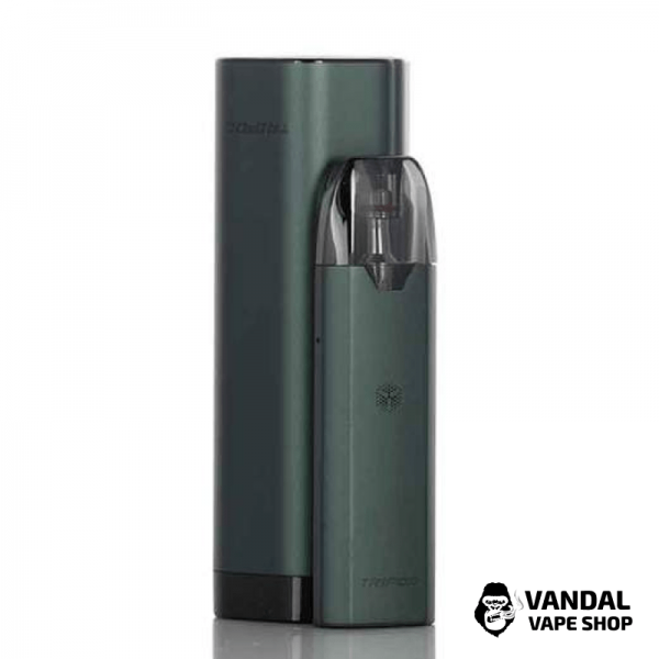 Pod-система UWELL Tripod PCC Kit 1000 mAh + 370 mAh в зеленому кольорі