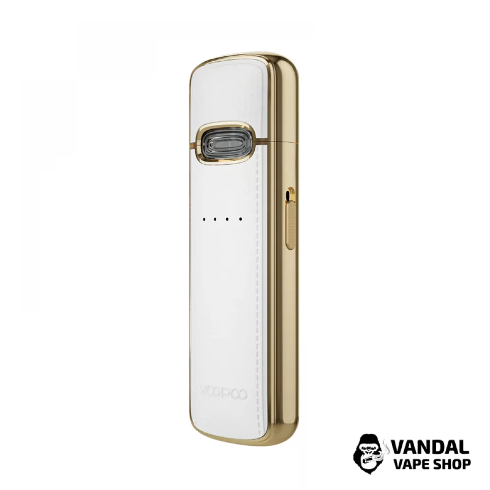 Pod-система VooPoo VMATE E в бело-золотом цвете Pod-система VooPoo VMATE E в бело-золотом цвете