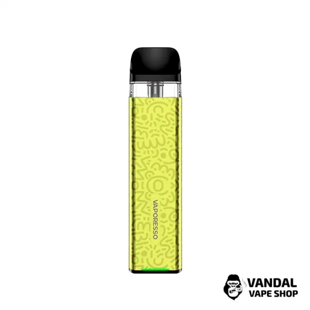 Pod-система Vaporesso XROS 3 Mini Pod Kit (Original) в лимонно-желтом цвете с узорами