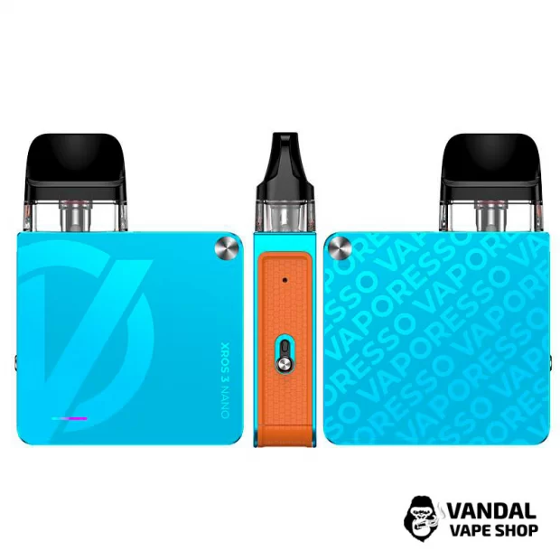 Оригинальный стартовый набор Vaporesso XROS 3 Nano Kit в голубом цвете