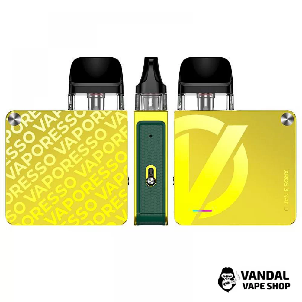 Оригінальний стартовий набір Vaporesso XROS 3 Nano Kit в жовтому кольорі Оригінальний стартовий набір Vaporesso XROS 3 Nano Kit в жовтому кольорі