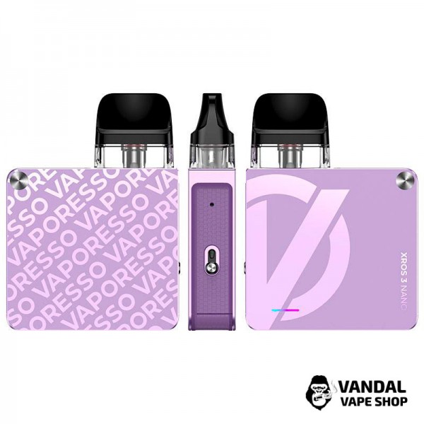 Оригінальний стартовий набір Vaporesso XROS 3 Nano Kit в блідо-фіолетовому кольорі