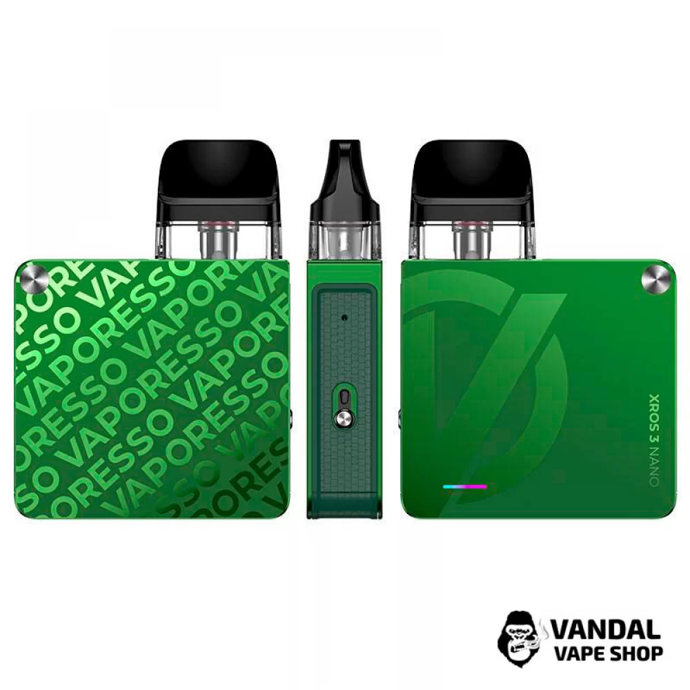Оригинальный стартовый набор Vaporesso XROS 3 Nano Kit в зеленом цвете Оригинальный стартовый набор Vaporesso XROS 3 Nano Kit в зеленом цвете