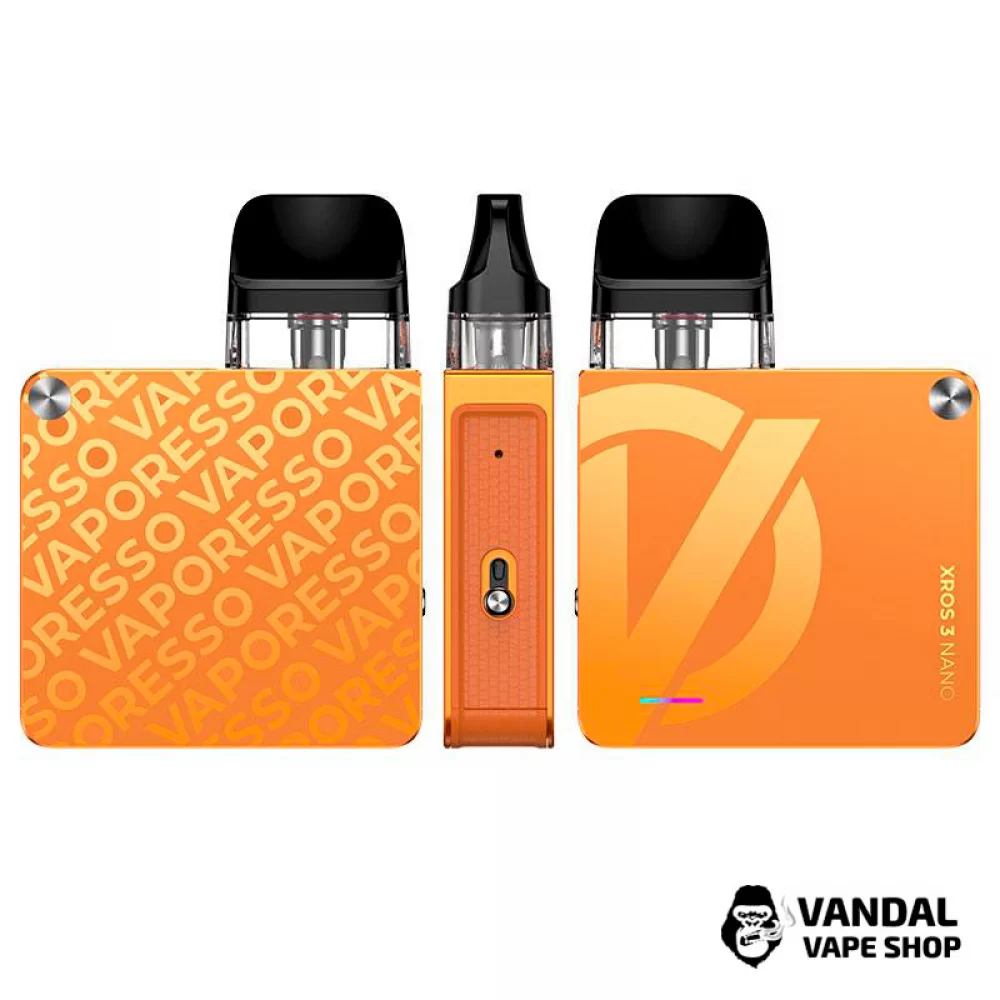 Оригінальний стартовий набір Vaporesso XROS 3 Nano Kit в помаранчевому кольорі Оригінальний стартовий набір Vaporesso XROS 3 Nano Kit в помаранчевому кольорі