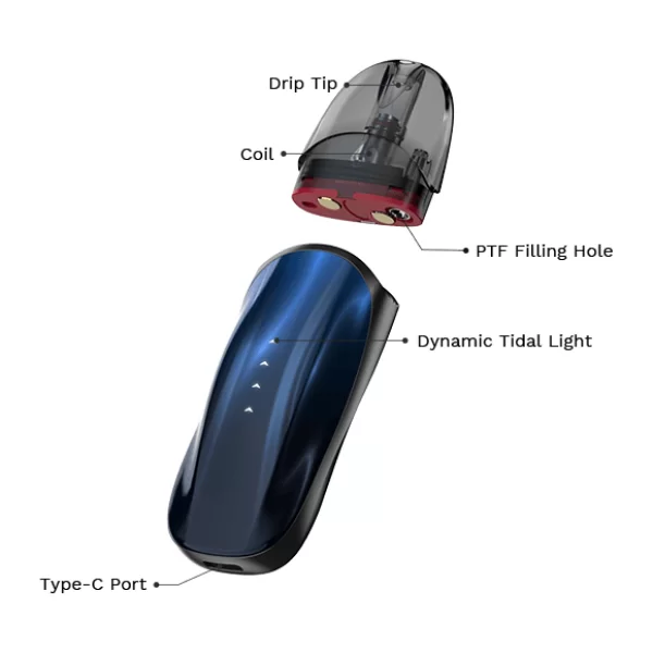Pod-система Vaporesso ZERO 2 (Top Filling) 800 mAh в карбоновом цвете