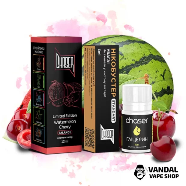Набор для самозамеса Chaser Black 30 мл 65 мг со вкусом арбуза и вишни