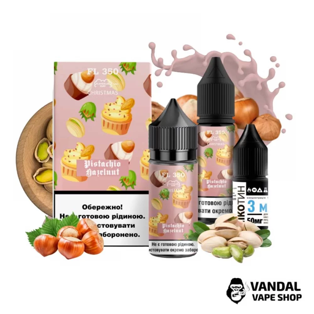 Набір для самозамісу Fl350 Christmas 30 мл 50 мг зі смаком фісташки та лісових горіхів