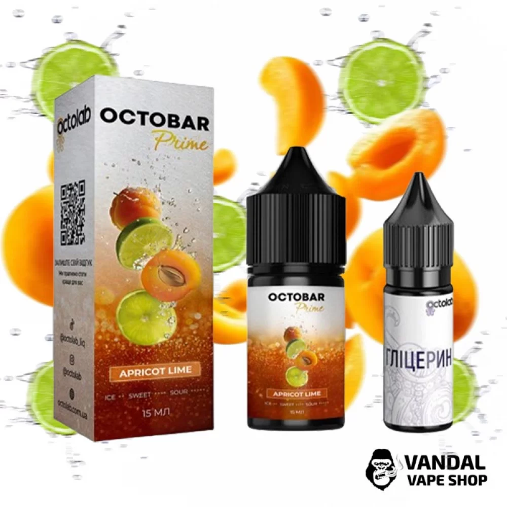 Набір для самозамісу Octobar Prime - зі смаком абрикосу з лаймом
