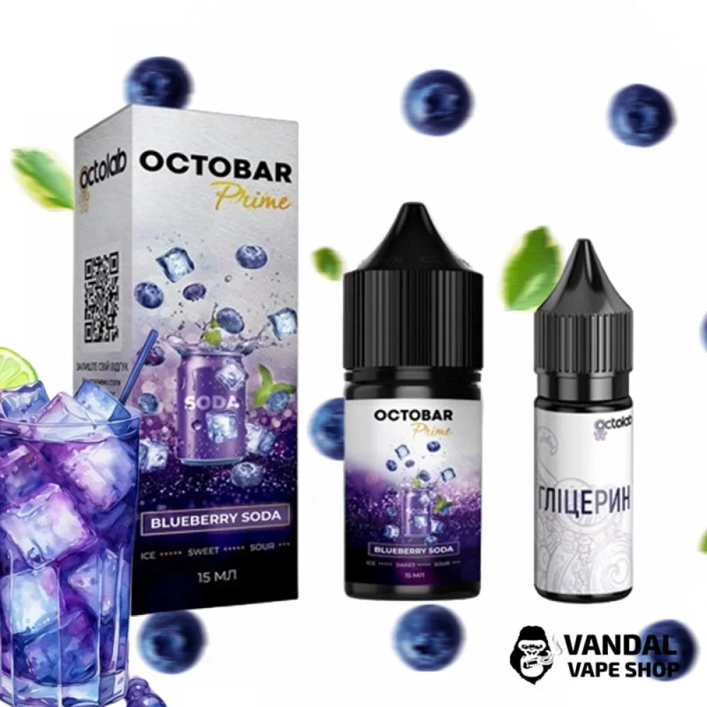 Набор для самозамеса Octobar Prime - со вкусом черничной соды