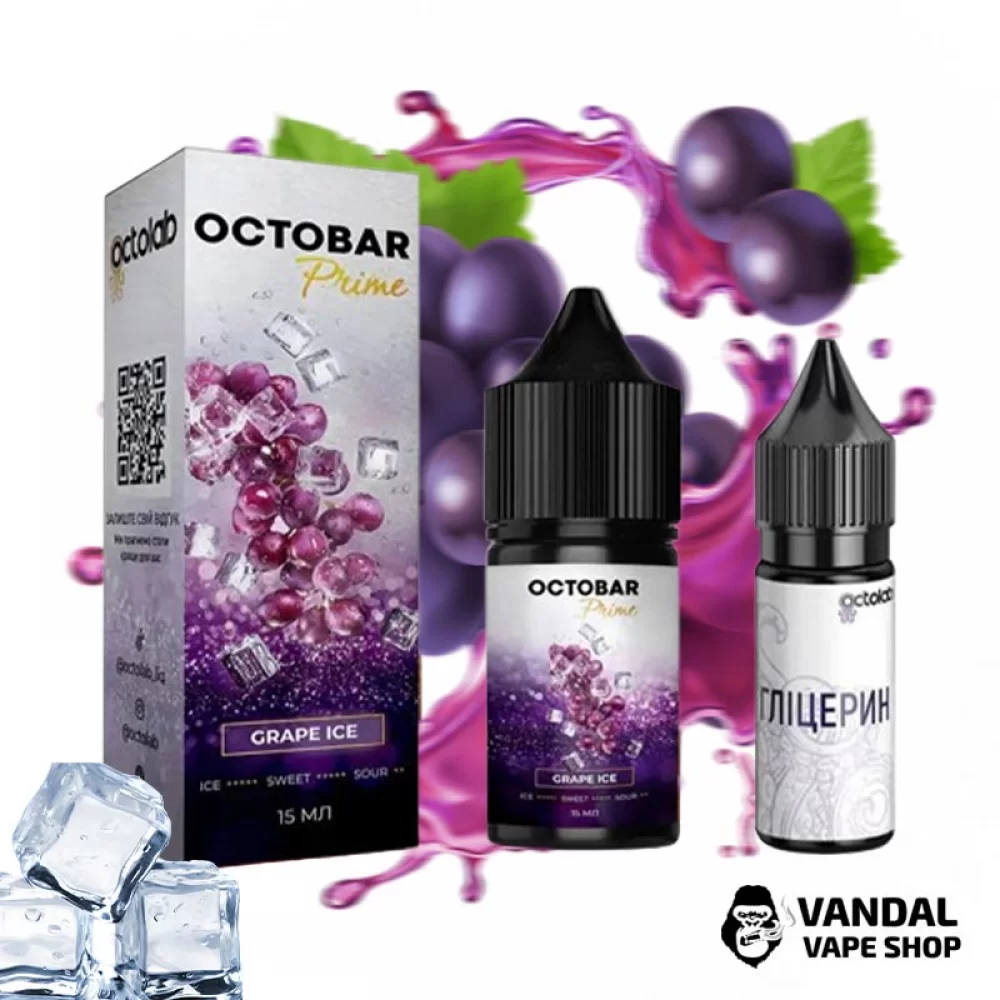Набор для самозамеса Octobar Prime - со вкусом винограда с холодком