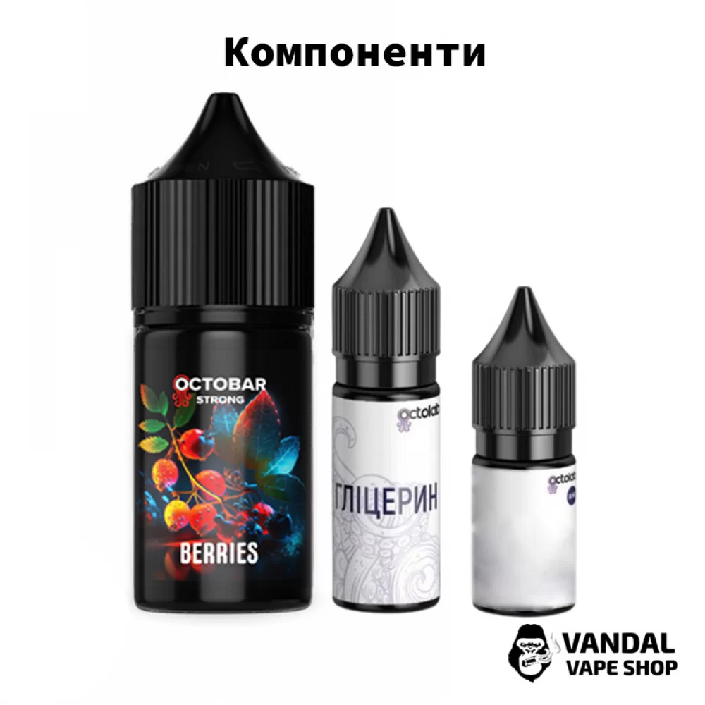 Набор для самозамеса OctoBar Strong 30 мл 50 мг со вкусом арбуза и льда Набор для самозамеса OctoBar Strong 30 мл 50 мг со вкусом арбуза и льда