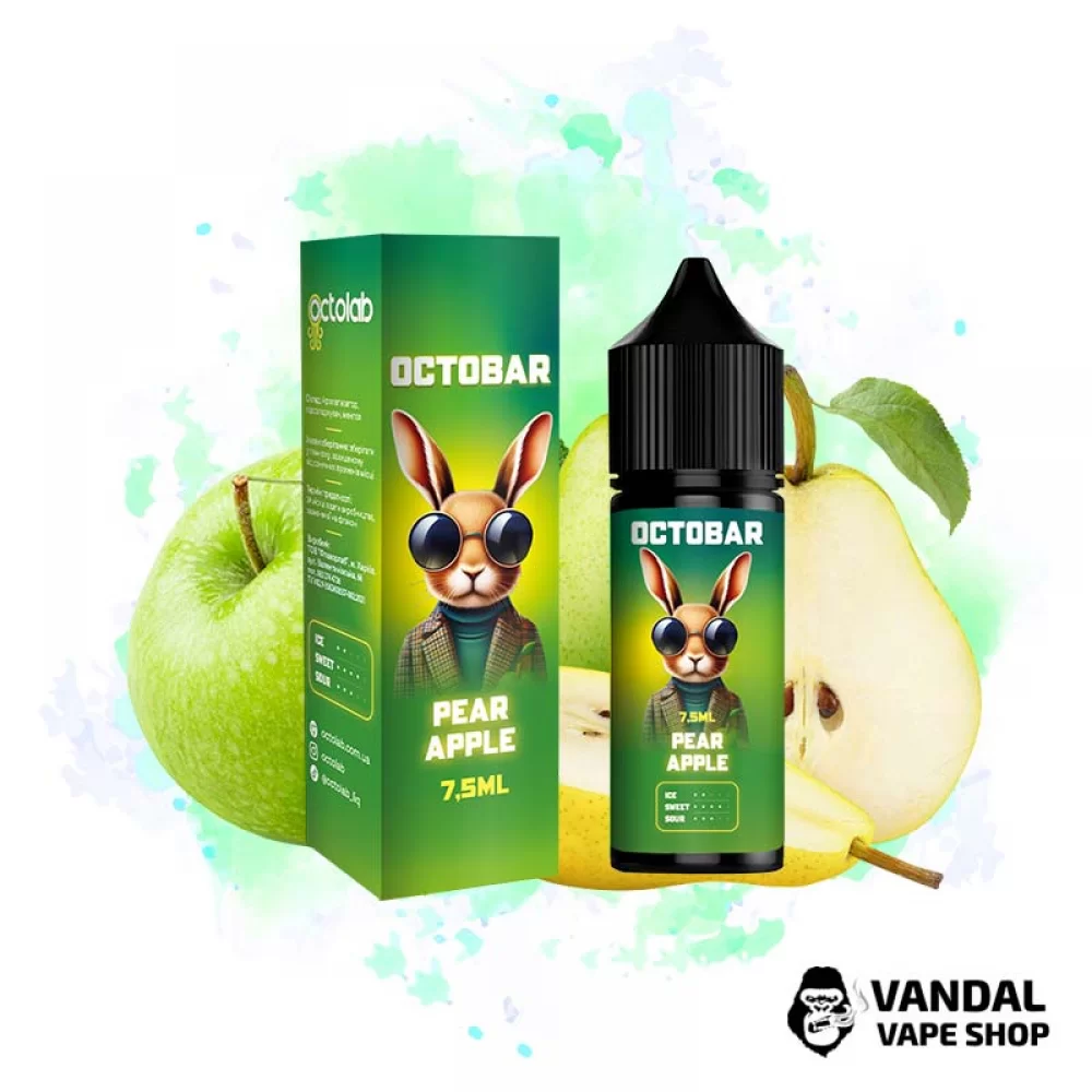 Набор для самозамеса Octo Bar NFT Salt 15 мл 65 мг со вкусом груши и яблока