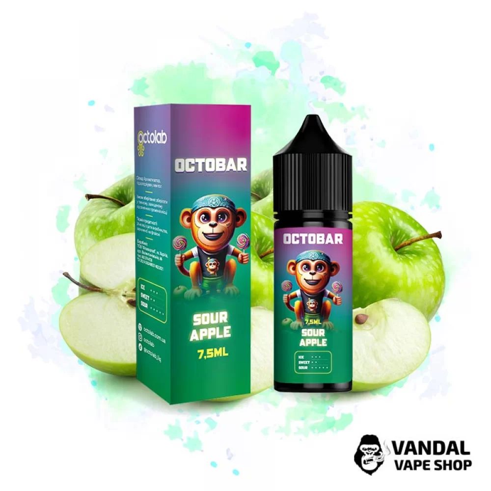 Набір для самозамісу Octo Bar NFT Salt 15 мл 65 мг зі смаком кислого яблука