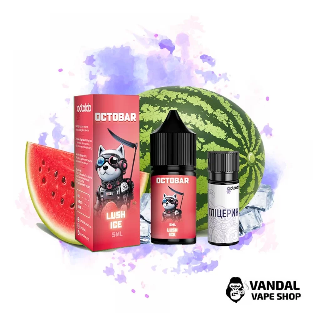 Набор для самозамеса Octo Bar NFT Salt 10 мл 50 мг со вкусом арбуза и клубники со льдом Набор для самозамеса Octo Bar NFT Salt 10 мл 50 мг со вкусом арбуза и клубники со льдом