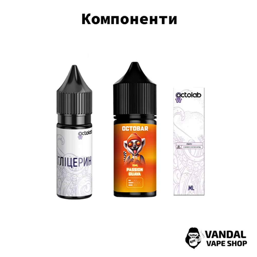 Набір для самозамісу OctoBar NFT Salt 30 мл Набір для самозамісу OctoBar NFT Salt 30 мл