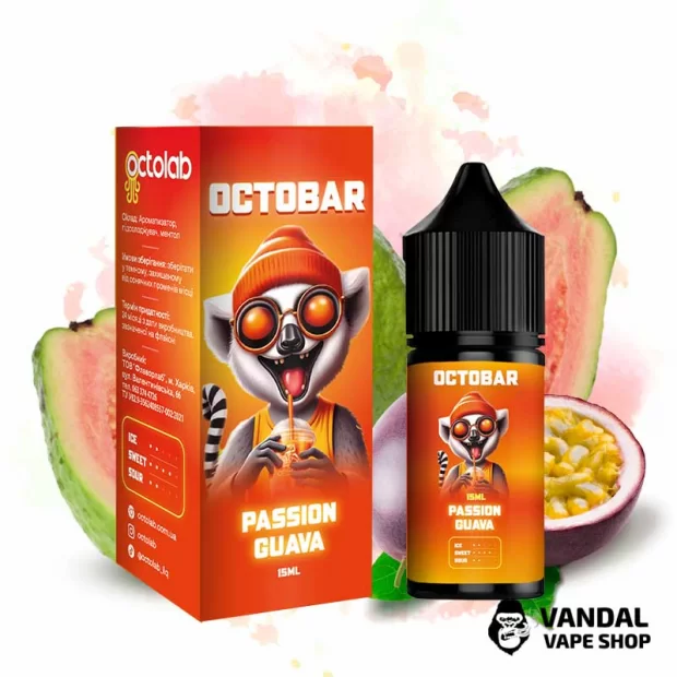 Набор для самозамеса Octo Bar NFT Salt 30 мл 65 мг со вкусом папаи и гуавы