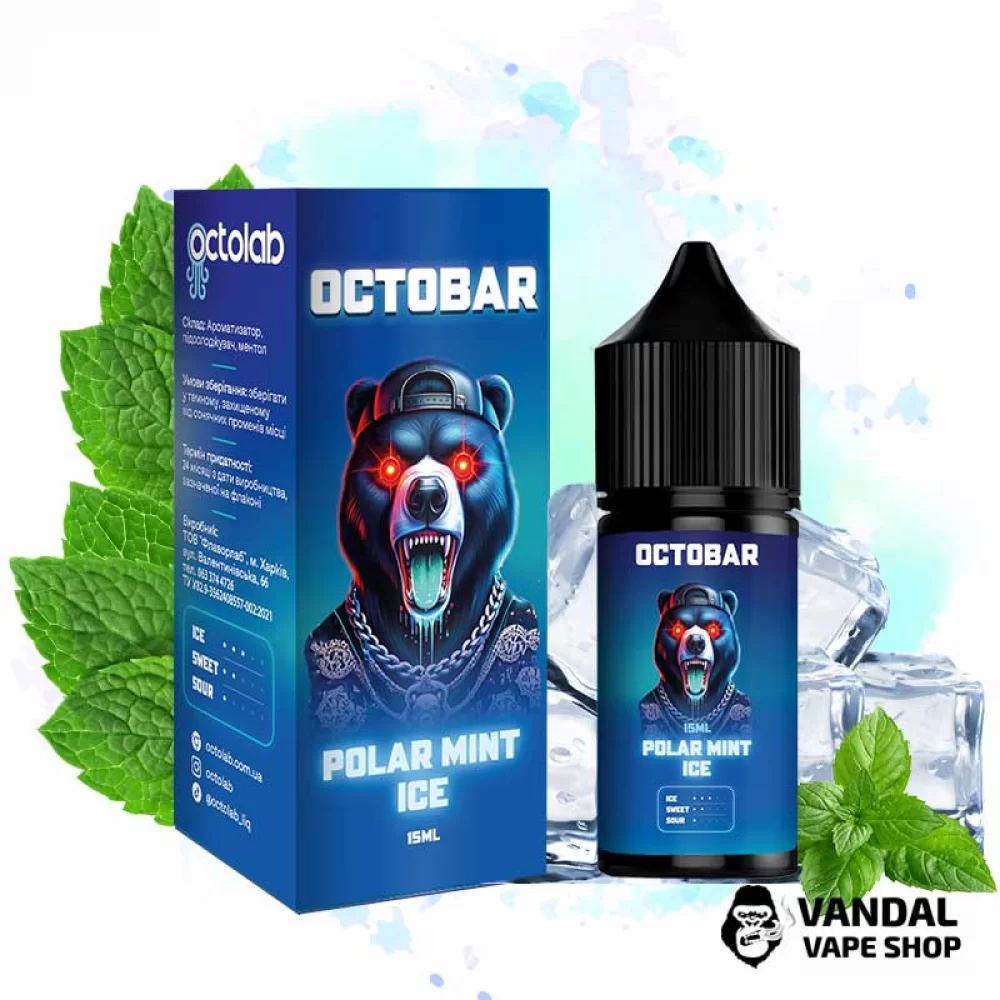 Набор для самозамеса Octo Bar NFT Salt 30 мл 50 мг - со вкусом мяты с холодком Набор для самозамеса Octo Bar NFT Salt 30 мл 50 мг - со вкусом мяты с холодком