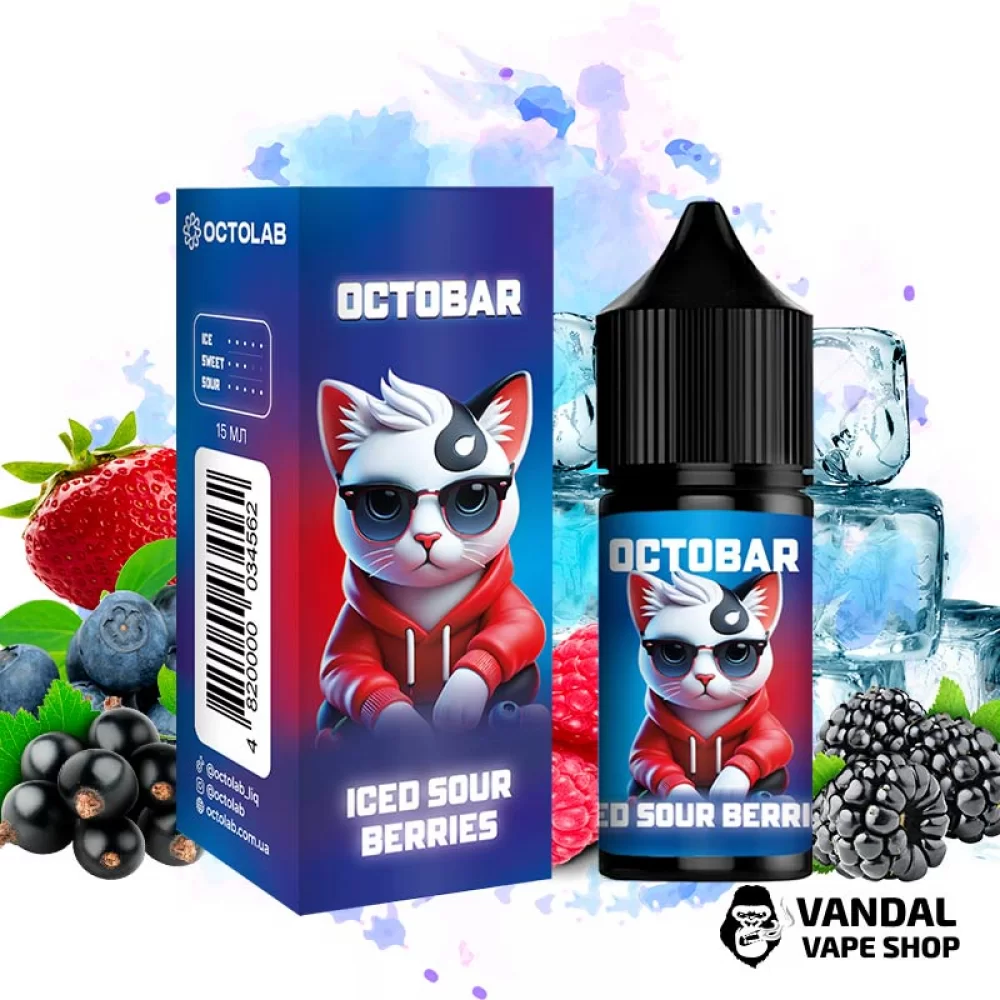 Набор для самозамеса Octo Bar NFT Salt 30 мл 50 мг Hard - со вкусом кислых ягод с холодком