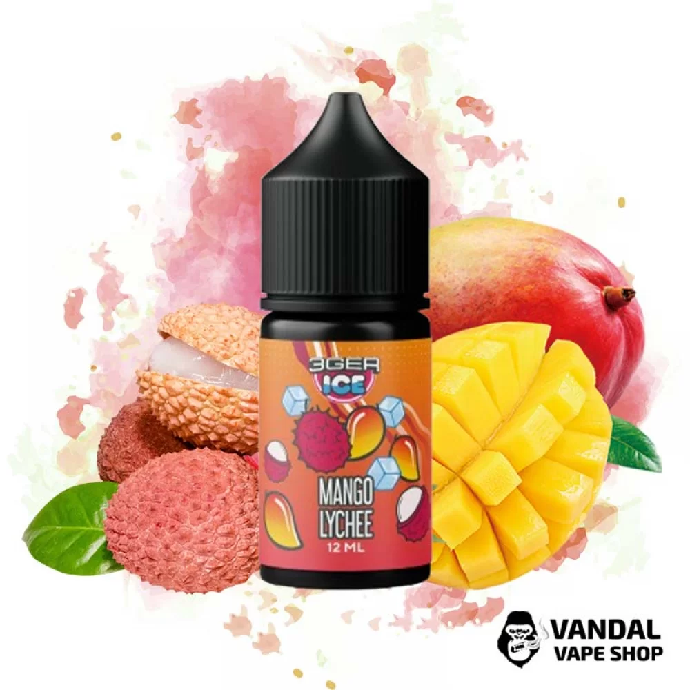 Набір для самозамісу 3Ger Salt 30 мл 50 мг зі смаком манго та лічі