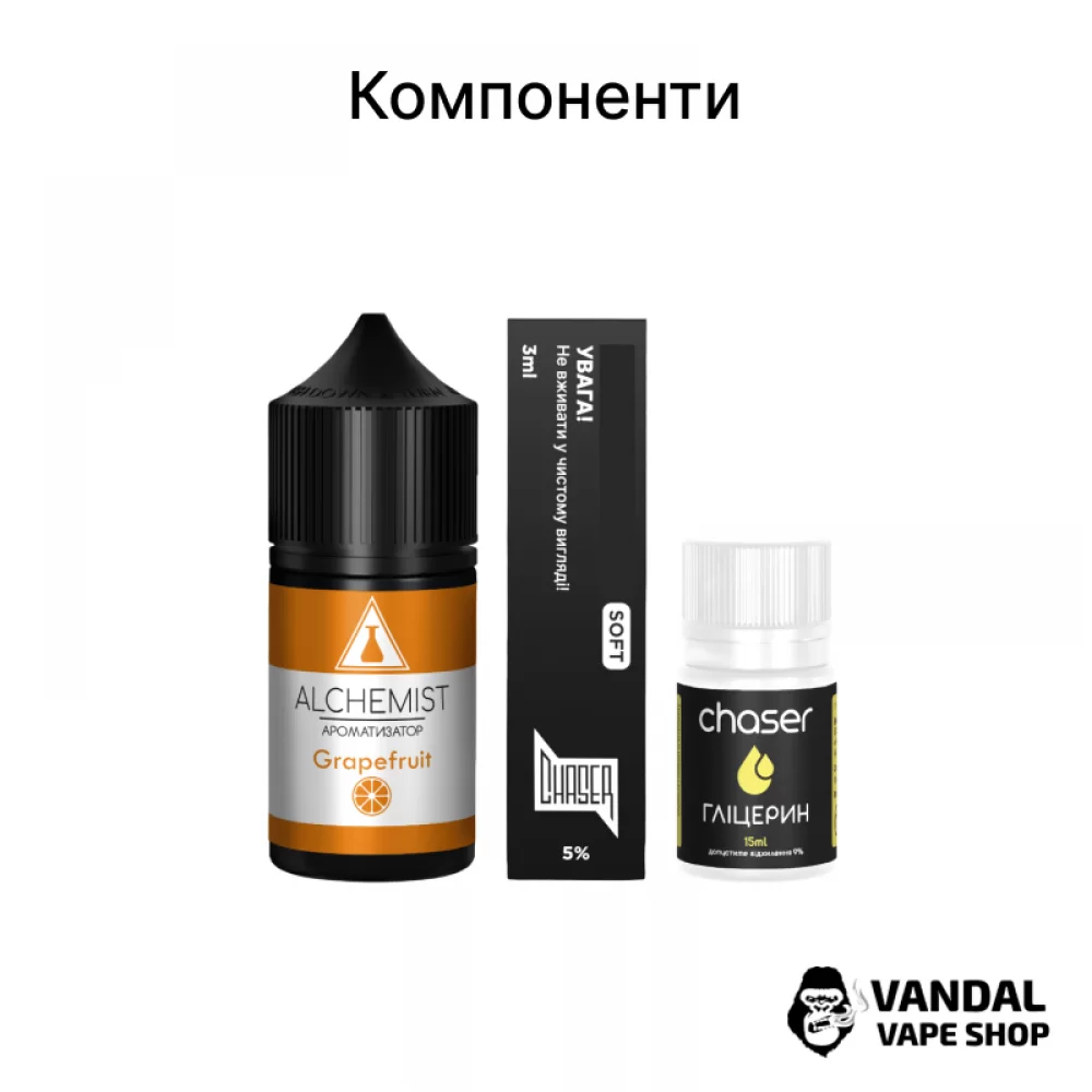 Набор для самозамеса Alchemist 30 мл 65 мг со вкусом холодного манго Набор для самозамеса Alchemist 30 мл 65 мг со вкусом холодного манго