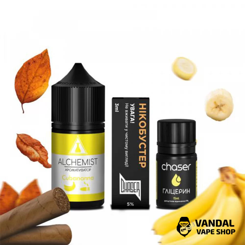 Набір для самозамісу Alchemist 30 мл 50 мг зі смаком тютюна і банана