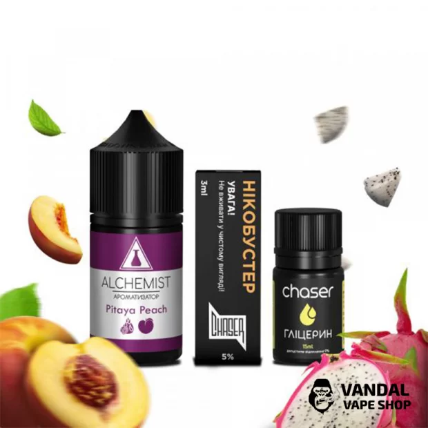 Набор для самозамеса Alchemist 30 мл 65 мг со вкусом питаи и персика