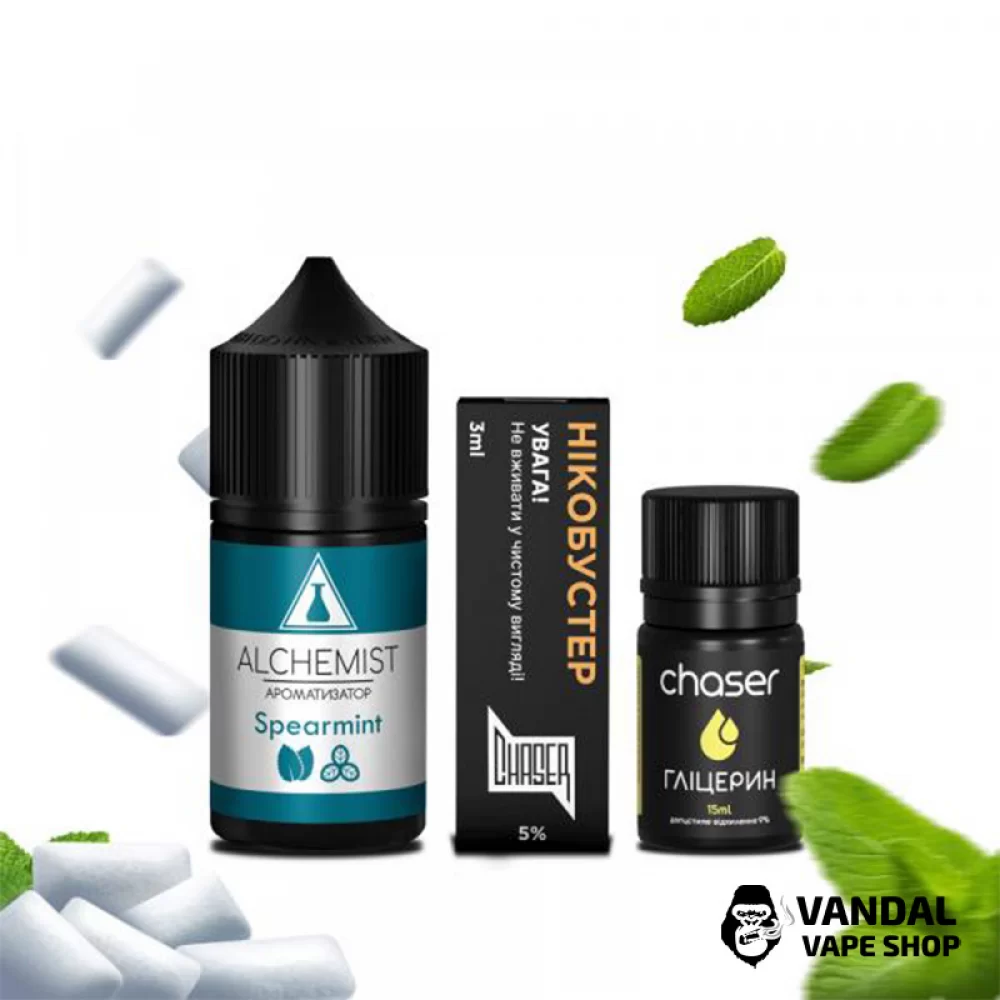 Набір для самозамісу Alchemist 30 мл 50 мг зі смаком м'яти Набір для самозамісу Alchemist 30 мл 50 мг зі смаком м'яти