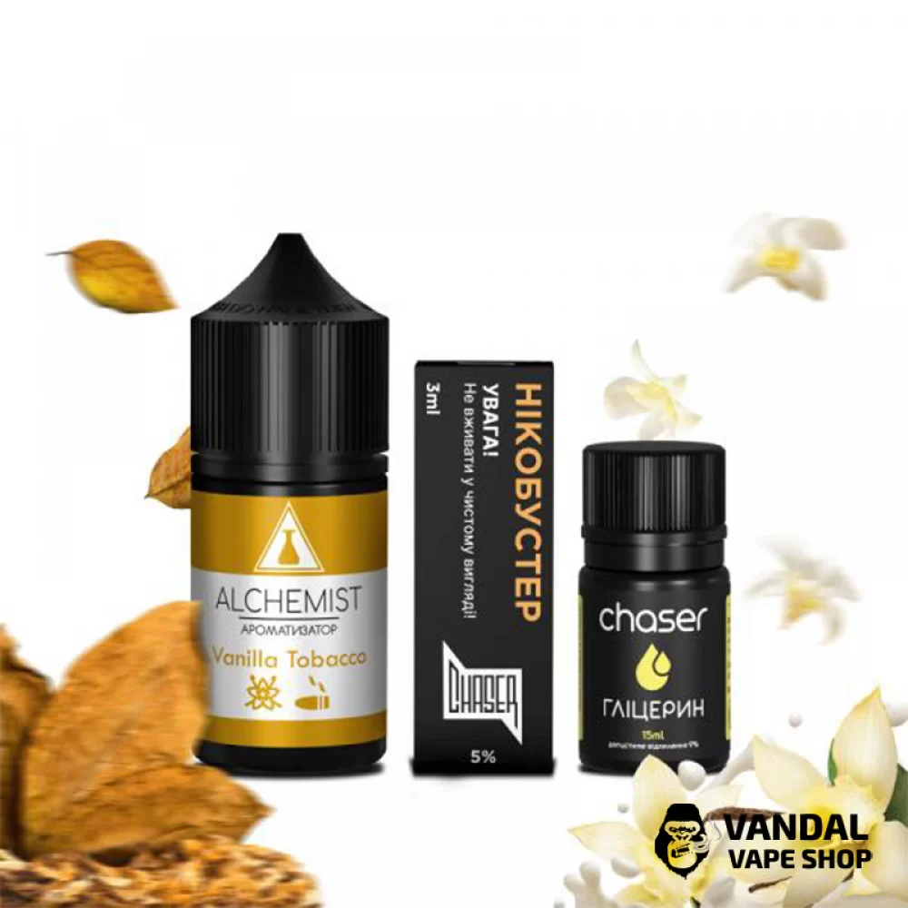 Набор для самозамеса Alchemist 30 мл 50 мг со вкусом табака и ванили