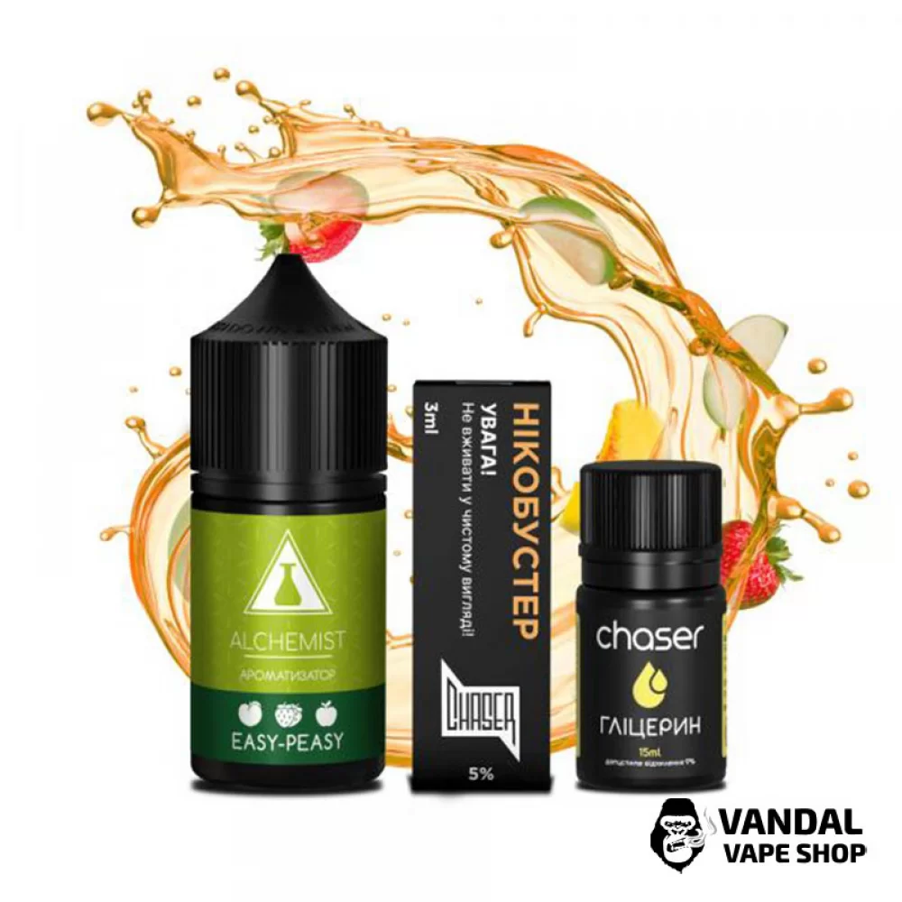 Набір для самозамісу Alchemist FL 30 мл 50 мг зі смаком міксу ягідного смузі Набір для самозамісу Alchemist FL 30 мл 50 мг зі смаком міксу ягідного смузі