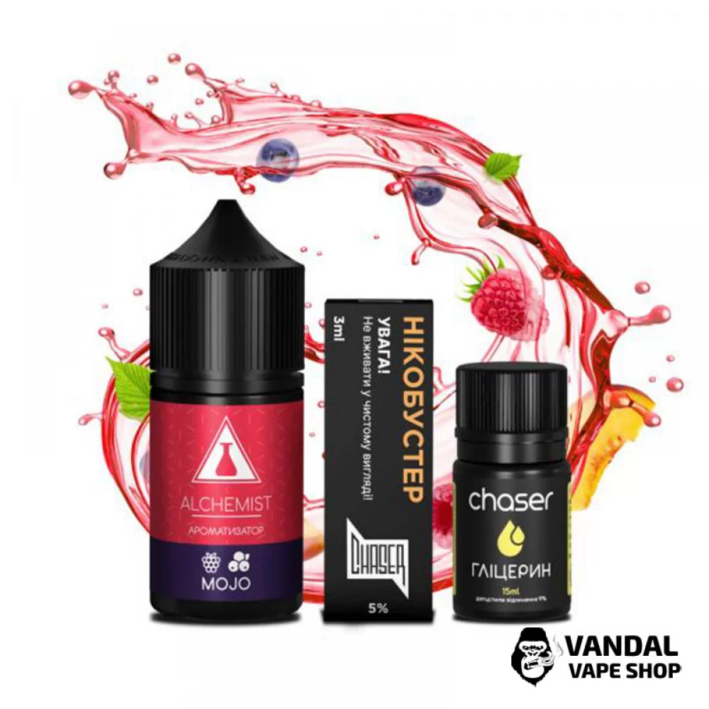 Набір для самозамісу Alchemist FL 30 мл 50 мг зі смаком чорниці і персика Набір для самозамісу Alchemist FL 30 мл 50 мг зі смаком чорниці і персика