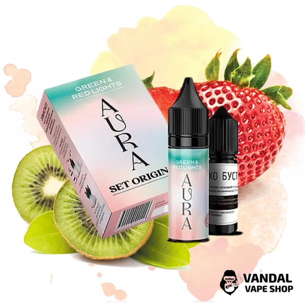 Набір для самозамісу Aura Original 15 мл 50 мг - зі смаком полуниці з ківі