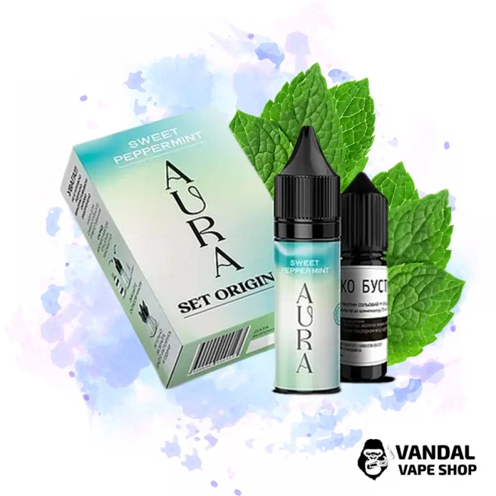 Набор для самозамеса Aura Original 15 мл 50 мг - с вкусом мяты.