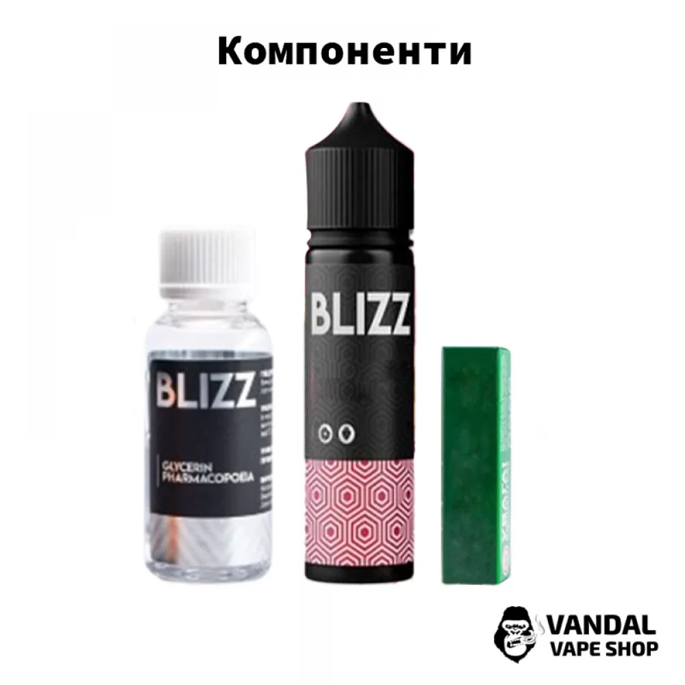 Набор для самозамеса Blizz Plus Organic 60 мл 3 мг со вкусом дыни, черники и питайи со льдом