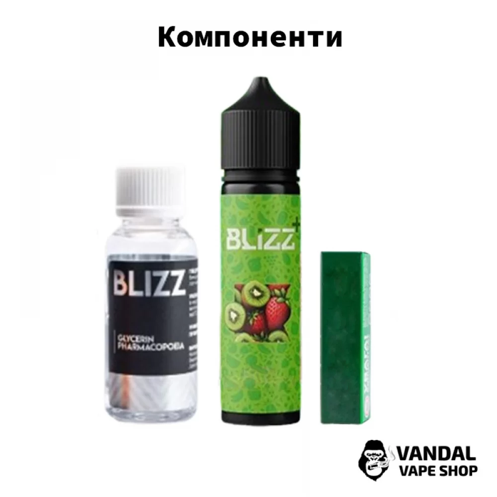 Набор для самозамеса Blizz Plus Organic 60 мл 3 мг со вкусом личи и малины Набор для самозамеса Blizz Plus Organic 60 мл 3 мг со вкусом личи и малины