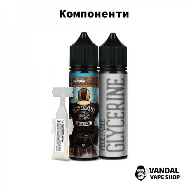 Набор для самозамеса Troublemaker Organic 60 мл 3 мг со вкусом ягодного пончика