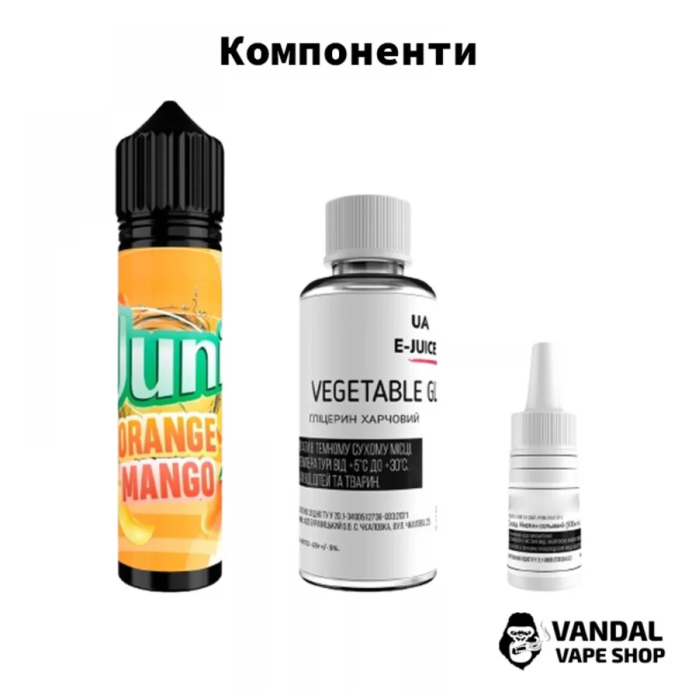 Набор для самозамеса Juni 60 мл 6 мг со вкусом клубники и ежевики