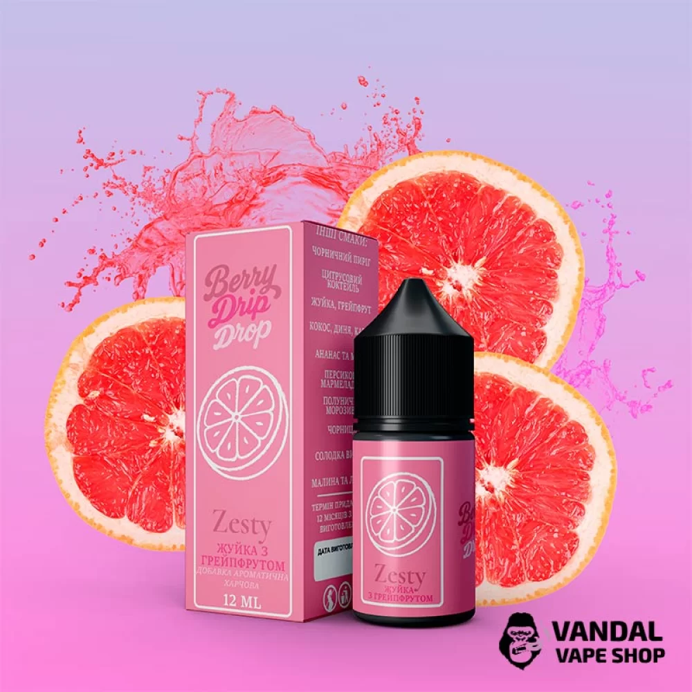 Набор для самозамеса Berry Drip Drop 30 мл 25 мг со вкусом жевательной резинки с грейпфрутом