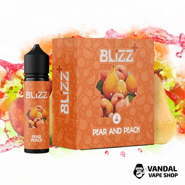 Набір для самозамісу Blizz Plus Organic 60 мл 3 мг зі смаком груші і персика
