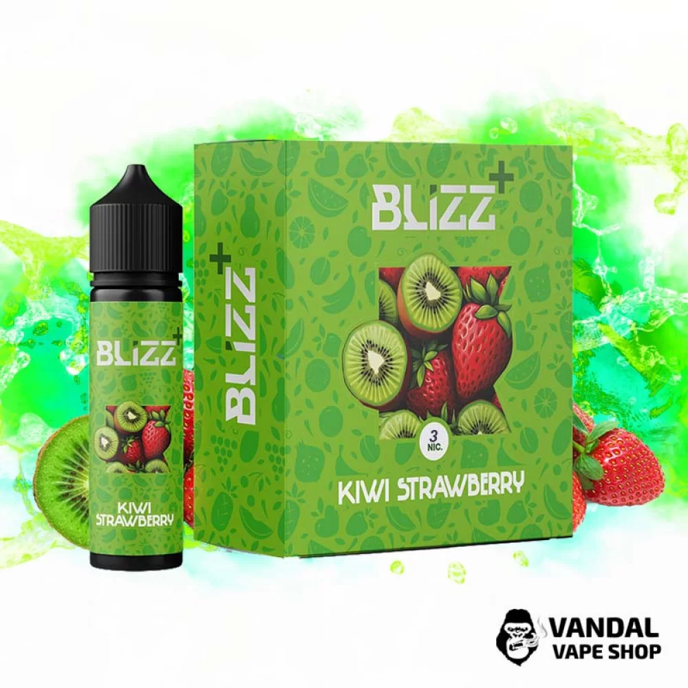 Набор для самозамеса Blizz Plus Organic 60 мл 3 мг со вкусом киви и клубники Набор для самозамеса Blizz Plus Organic 60 мл 3 мг со вкусом киви и клубники