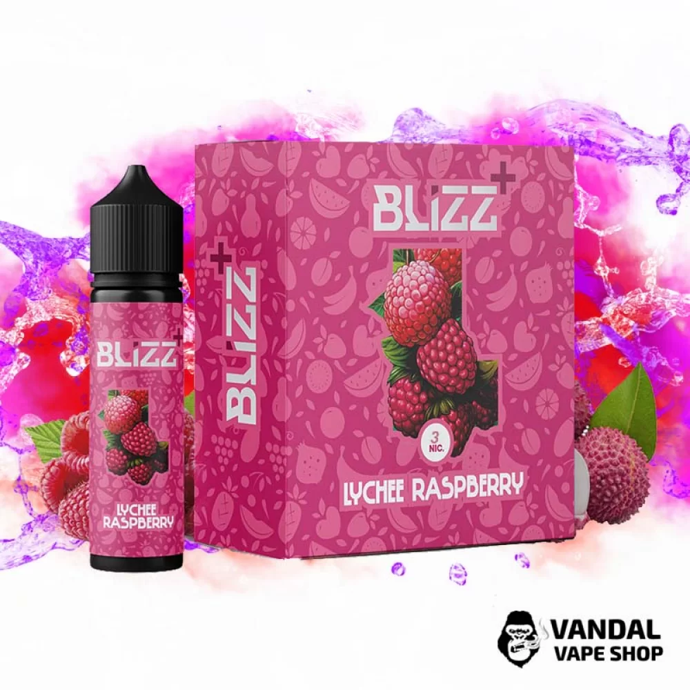 Набор для самозамеса Blizz Plus Organic 60 мл 3 мг со вкусом личи и малины Набор для самозамеса Blizz Plus Organic 60 мл 3 мг со вкусом личи и малины