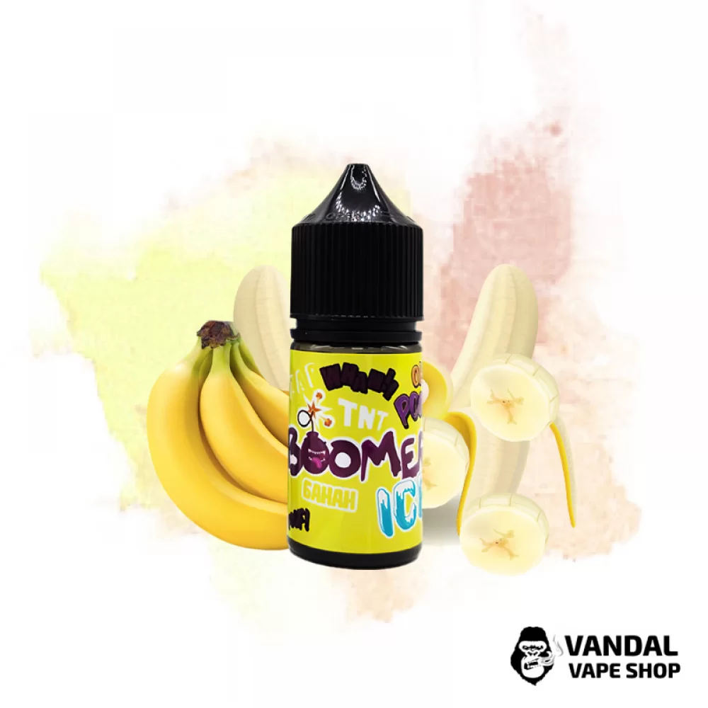Набор для самозамеса Boomer ICE 30 мл 65 мг - со вкусом банана с холодком Набор для самозамеса Boomer ICE 30 мл 65 мг - со вкусом банана с холодком