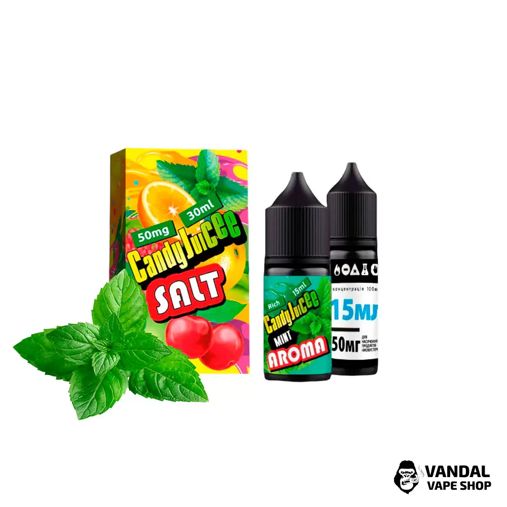 Набор для самозамеса Candy Juice Premium Salt со вкусом Мяты 30 мл 65 мг