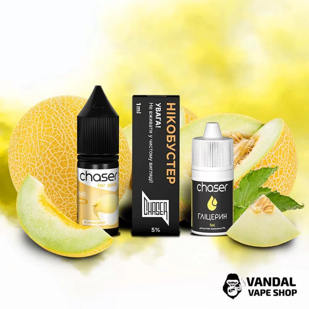 Набор для самозамеса Chaser ForPods 10 мл 65 мг со вкусом дыни Набор для самозамеса Chaser ForPods 10 мл 65 мг со вкусом дыни