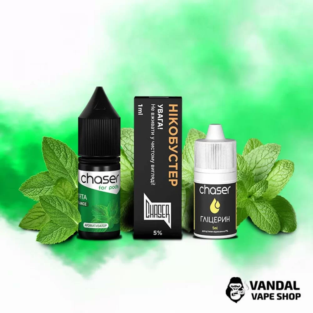 Набор для самозамеса Chaser ForPods 10 мл 50 мг со вкусом мяты Набор для самозамеса Chaser ForPods 10 мл 50 мг со вкусом мяты