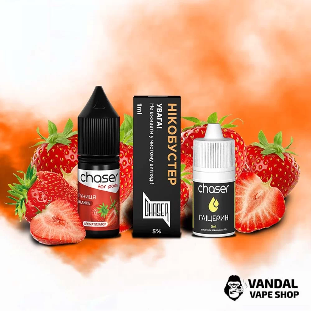 Набор для самозамеса Chaser ForPods 10 мл 65 мг со вкусом клубники