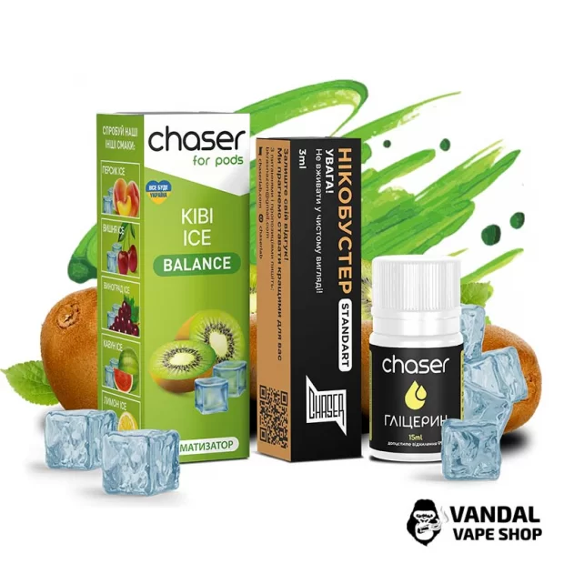Набор для самозамеса Chaser ForPods Ice 10 мл 50 мг со вкусом киви с холодком