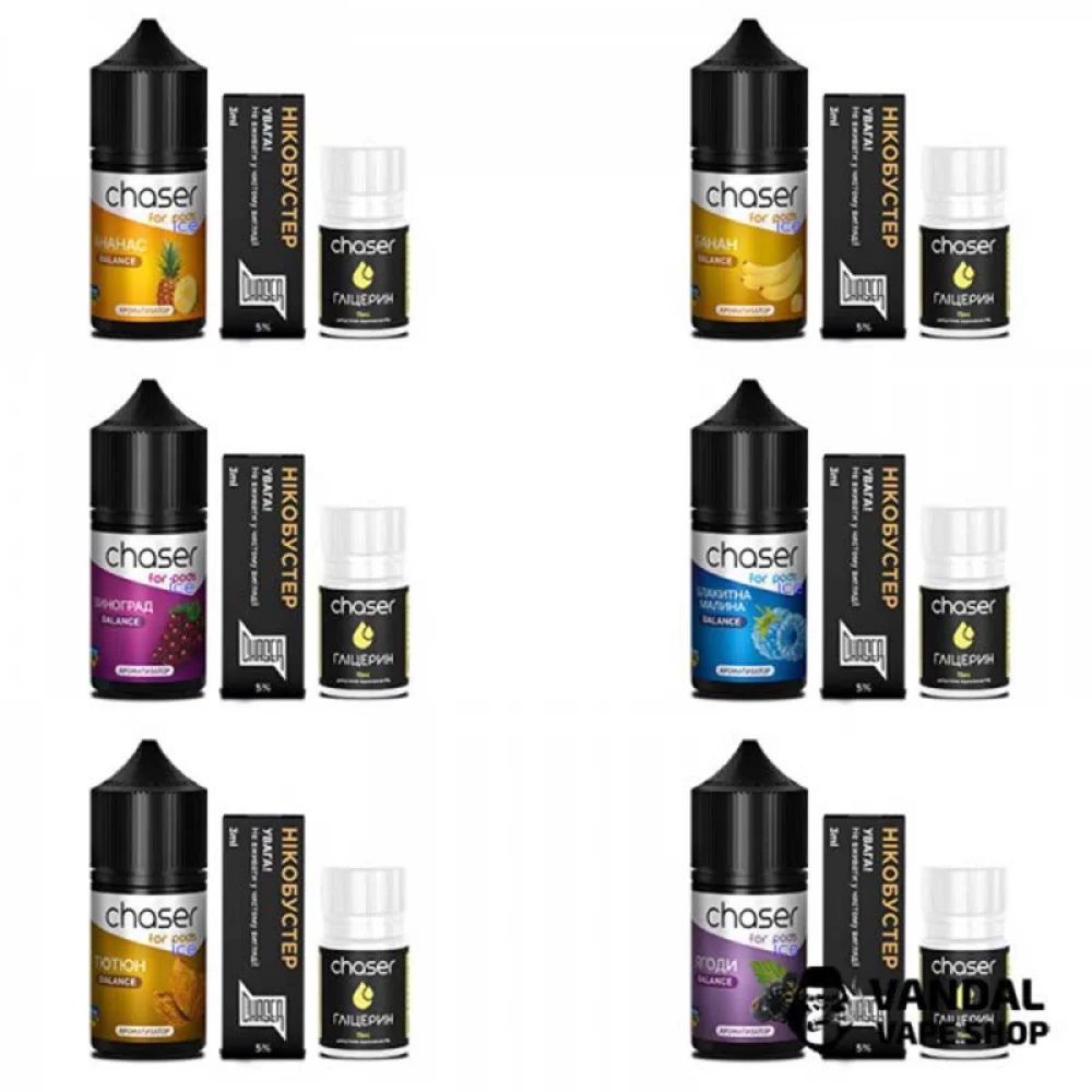 Набор для самозамеса  Chaser ForPods Ice 30 мл Набор для самозамеса  Chaser ForPods Ice 30 мл