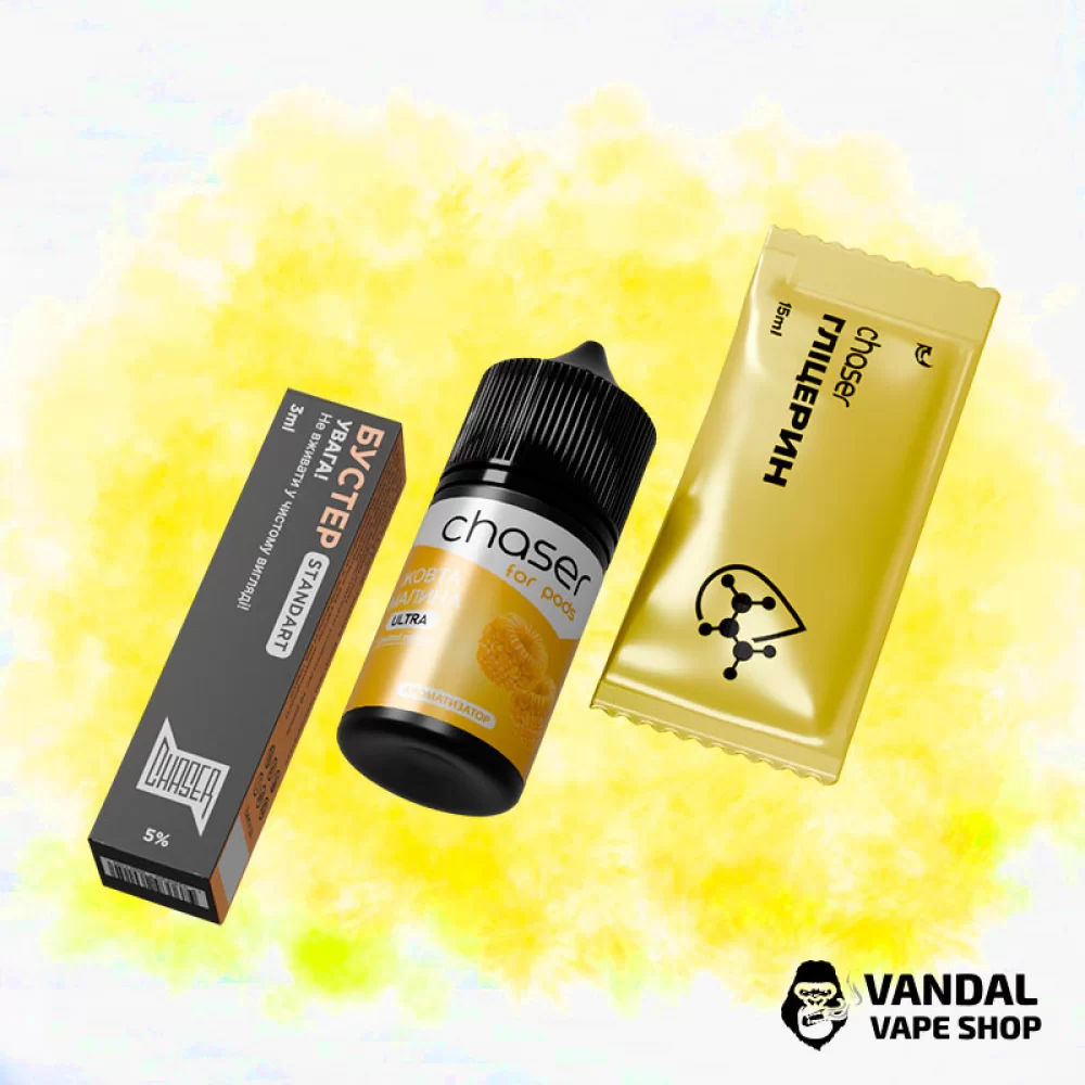 Набір для самозамісу Chaser ForPods 30 мл 65 мг зі смаком жовтої малини